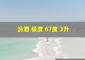 汾酒 极度 67度 3升